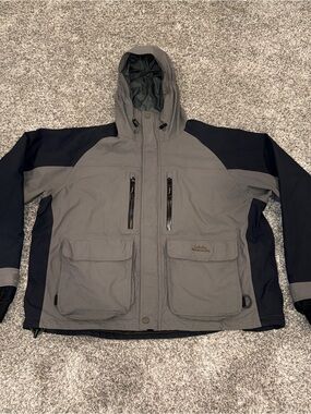 Cabela's Guidewear Gore-Tex Parka Jacket Men's 2XL Waterproof Hooded Fishing XXL